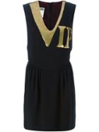 Moschino Vintage 'vip' Sequin Dress, Women's, Size: Medium, Black