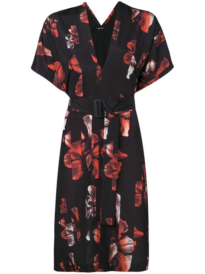 Neil Barrett Floral Print Dress - Black