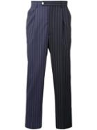 Lc23 - Striped Trousers - Men - Cotton - 48, Blue, Cotton