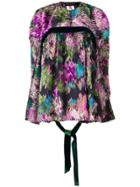 Talbot Runhof Fil Coupé Jacquard Top - Pink