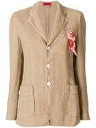The Gigi Rita Contrast Pocket Trim Jacket - Neutrals