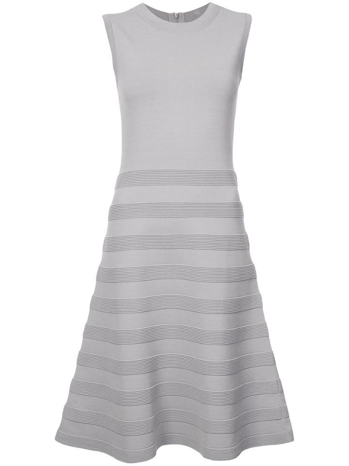 Akris Punto Pleated Dress - Grey
