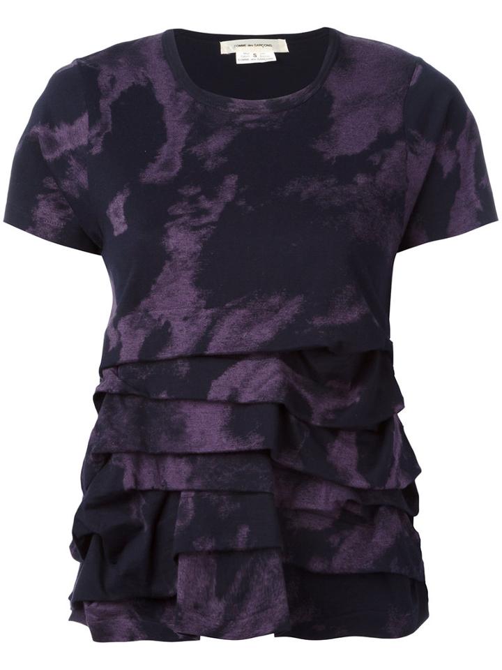 Comme Des Garçons - Tie-dye Layered T-shirt - Women - Cotton - M, Women's, Blue, Cotton