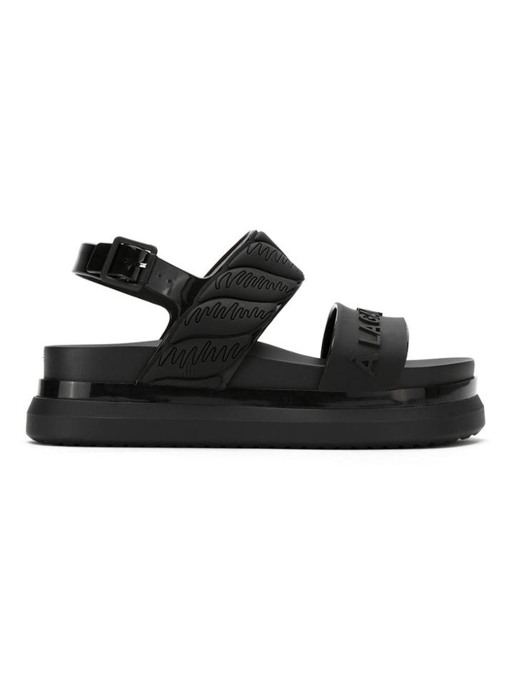 À La Garçonne Cosmic Ii X Melissa Sandals - Black