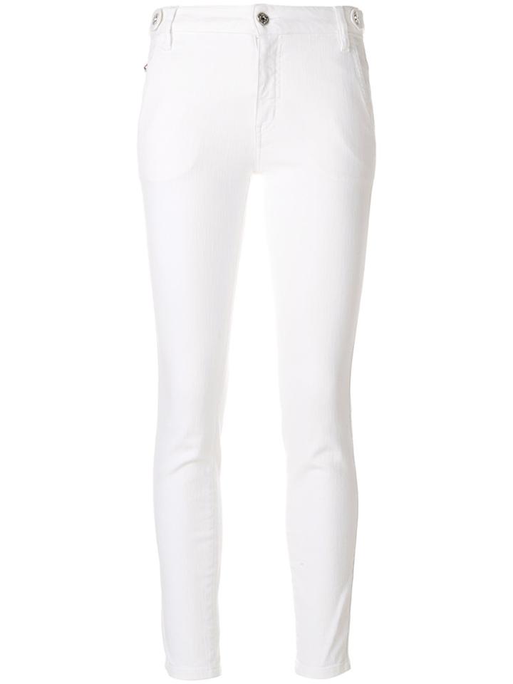 Just Cavalli Side Stripe Detail Jeans - White