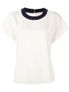 Roksanda 'julio' Top, Women's, Size: 8, White, Silk/polyester/spandex/elastane/viscose