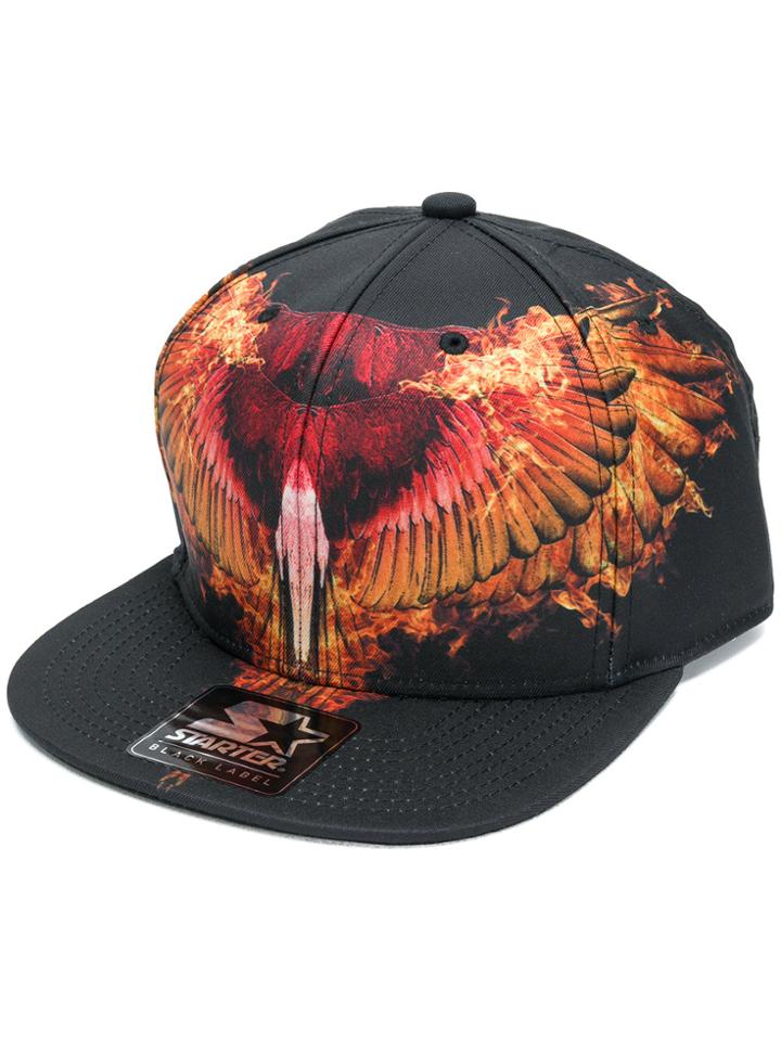 Marcelo Burlon County Of Milan Flames Cap - Black