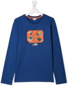 Paul Smith Junior Teen Suitcase Print T-shirt - Blue