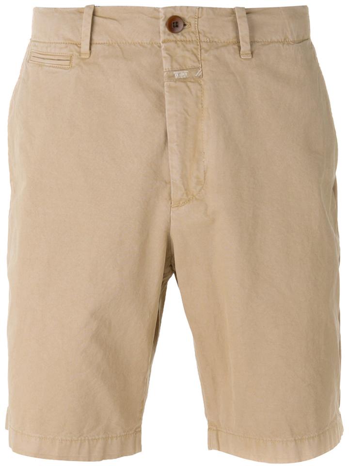Closed - Casual Chino Shorts - Men - Cotton - 33, Nude/neutrals, Cotton