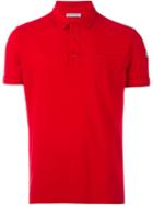 Moncler Classic Polo Shirt, Men's, Size: L, Red, Cotton
