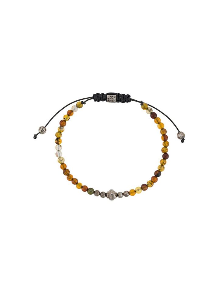 Northskull Lionskin Mini Beaded Bracelet - Yellow