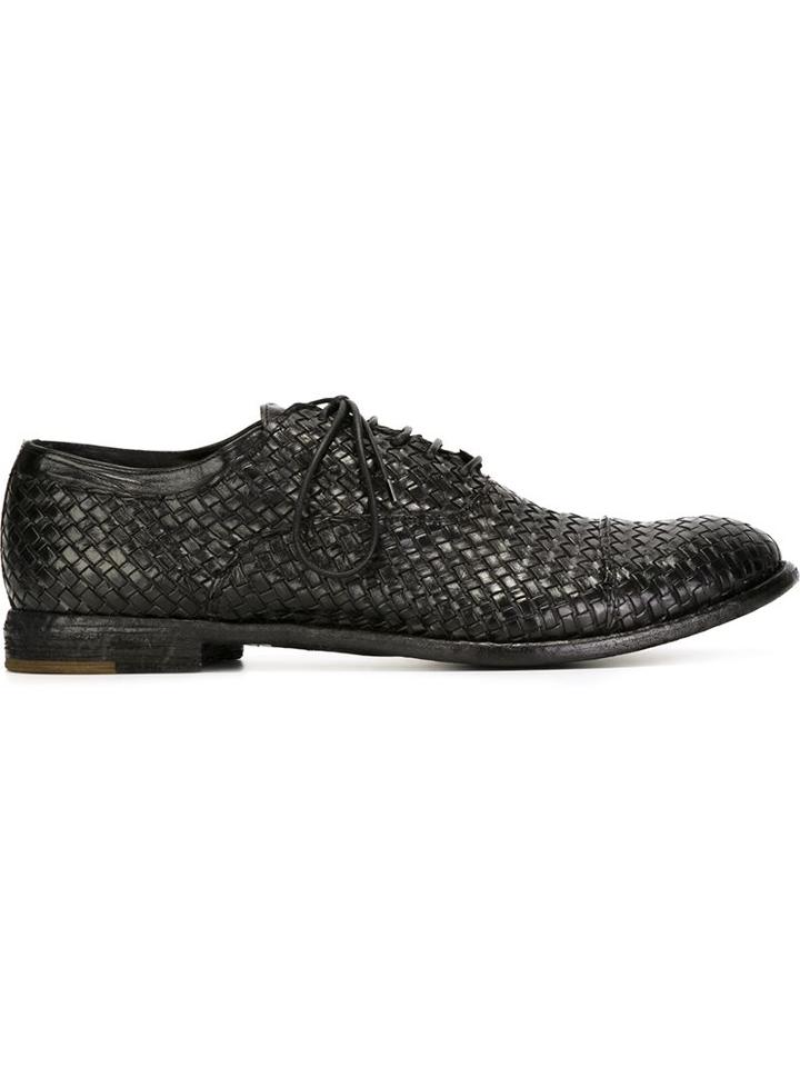 Officine Creative Woven Oxford Shoes