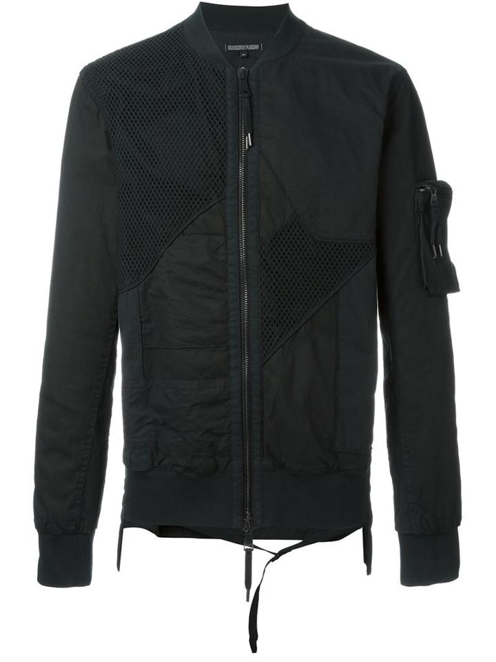 Alexandre Plokhov Mesh Panel 'patchwork' Bomber Jacket