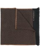 Canali Dotted Scarf - Nude & Neutrals