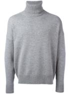 Ami Alexandre Mattiussi - Oversize Turtle-neck Sweater - Men - Cashmere/wool - Xs, Grey, Cashmere/wool