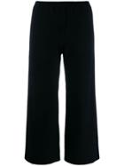 Max Mara Cropped Knitted Trousers - Black