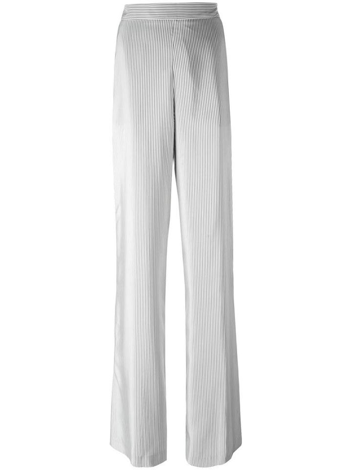 Etro Straight Tailored Trousers, Women's, Size: 40, Grey, Silk