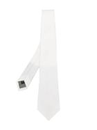 Dell'oglio Striped Tie - White