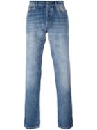 Brunello Cucinelli Stone Washed Jeans, Men's, Size: 54, Blue, Cotton