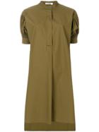 Jil Sander Half Shirt Dress - Green