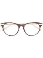 Linda Farrow Round Frame Glasses - Grey