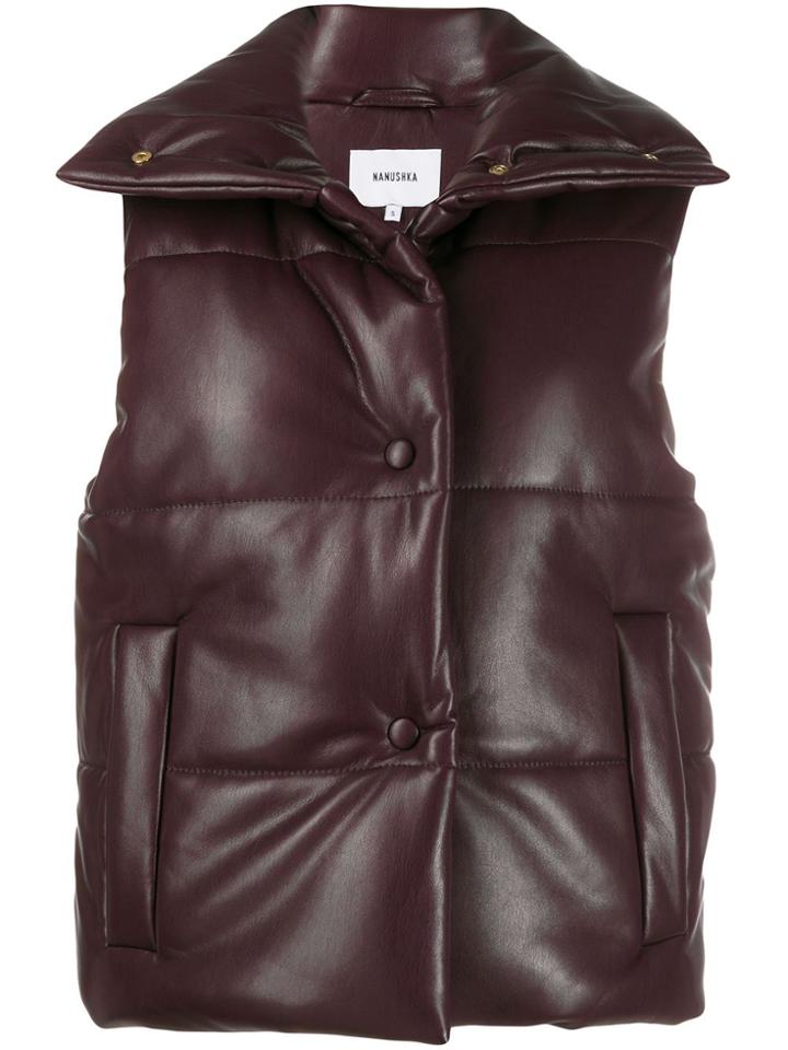 Nanushka Morillo Quilted Gilet - Purple