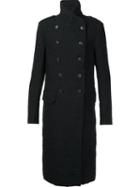 Uma Wang 'adolfo' Coat, Men's, Size: Small, Black, Viscose/cotton/silk/linen/flax