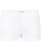 Frame Denim Le Cutoff Shorts, Women's, Size: 27, White, Cotton/polyester/spandex/elastane