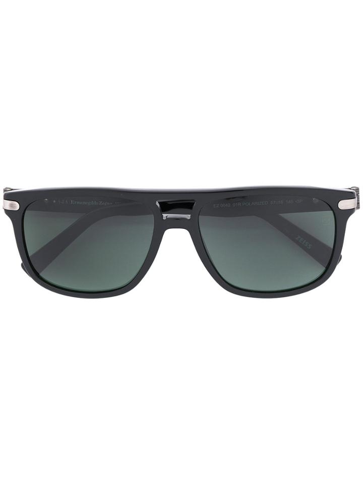 Ermenegildo Zegna Havana Sunglasses - Black