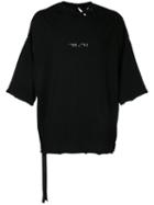 Unravel Project Destroyed Effect T-shirt, Men's, Size: Medium, Black, Cotton