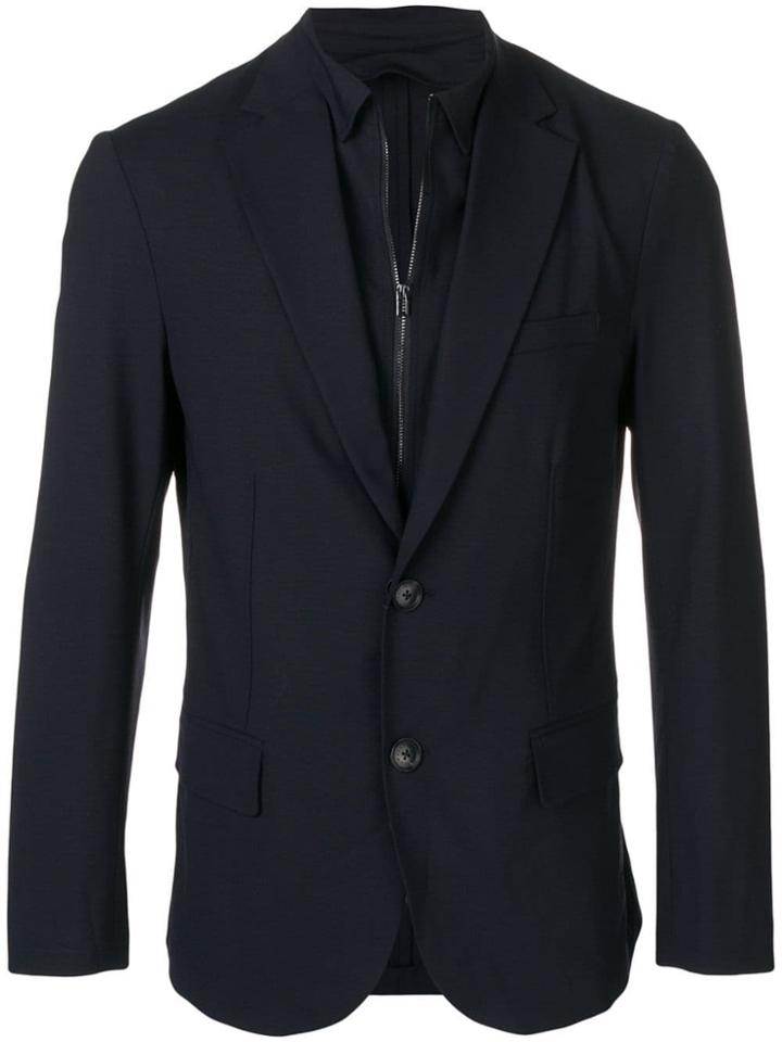 Emporio Armani Layered Blazer - Blue