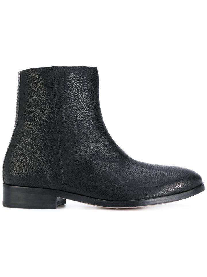 Ps By Paul Smith Flat Ankle Boots - Black