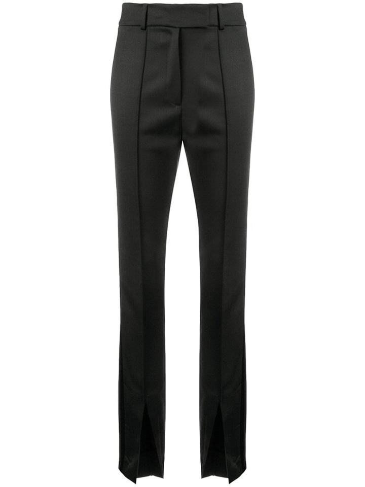 Ssheena Slit Cuff Skinny Trousers - Black