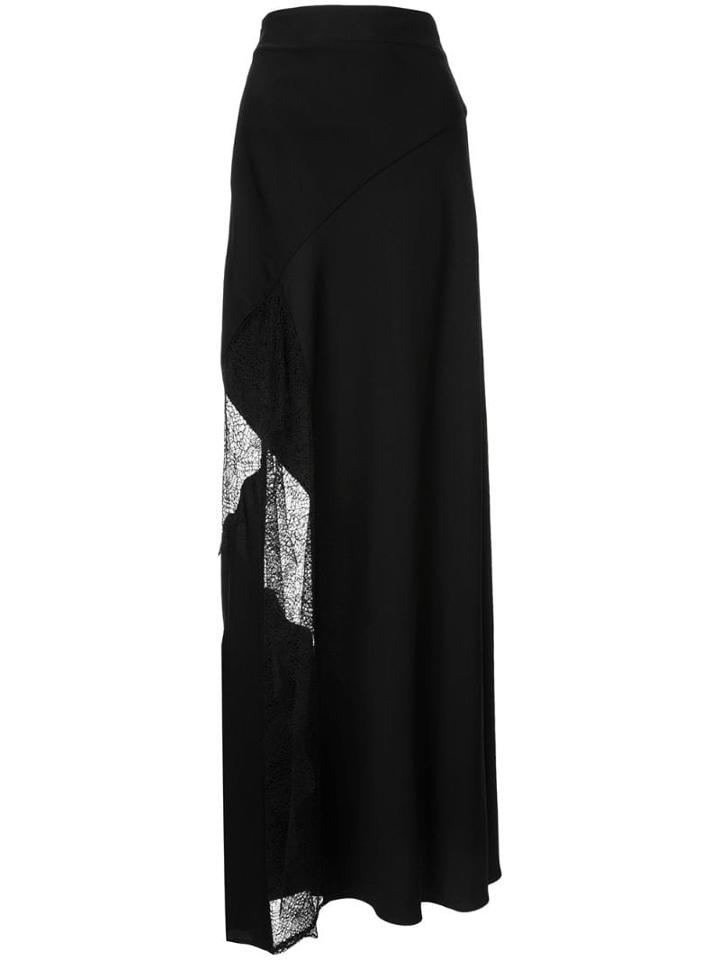 Christopher Esber Split Lace Skirt - Black