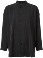 Toogood Mandarin Collar Shirt, Women's, Size: 1, Black, Silk