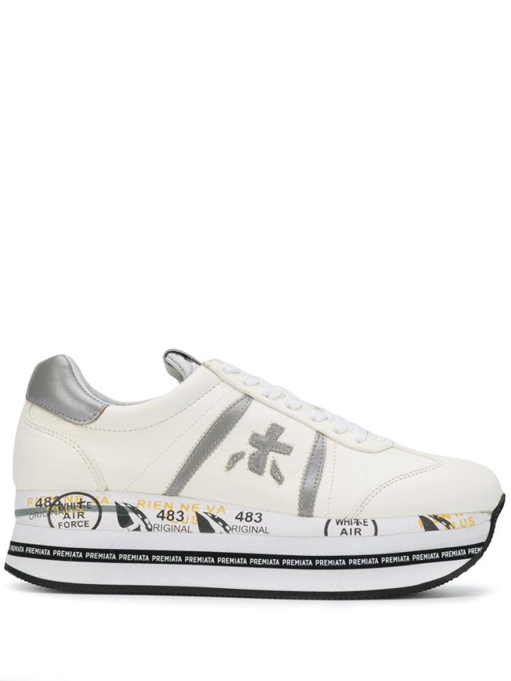 White Premiata Beth Sneakers
