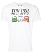 Mc2 Saint Barth Italians Slogan T-shirt - White