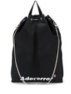 Ader Error Everyday Drawstring Backpack - Black