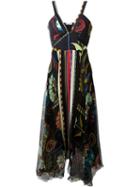 Dondup Floral Print V-neck Dress