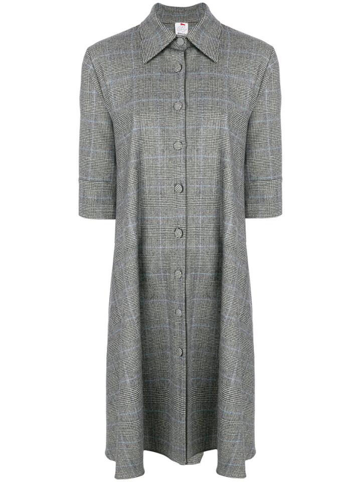 Ultràchic Check Shirt Dress - Grey