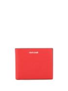 Roberto Cavalli Logo Detail Billfold Wallet - Red