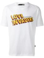 Love Moschino 'love Invaders' T-shirt, Men's, Size: Small, White, Cotton