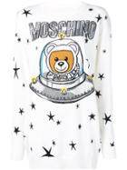 Moschino Teddy Bear Knitted Dress - White