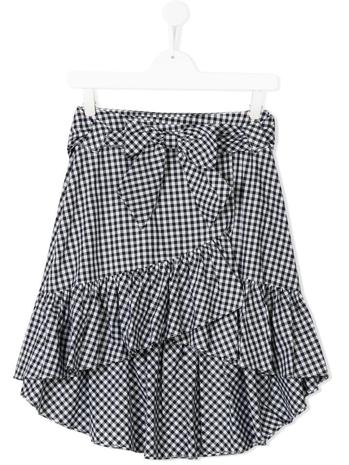 Lapin House Checked Ruffled Skirt, Girl's, Size: 14 Yrs, Black