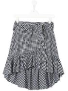 Lapin House Checked Ruffled Skirt, Girl's, Size: 14 Yrs, Black