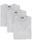 Dsquared2 Plain T-shirts - Pack Of 3 - Grey