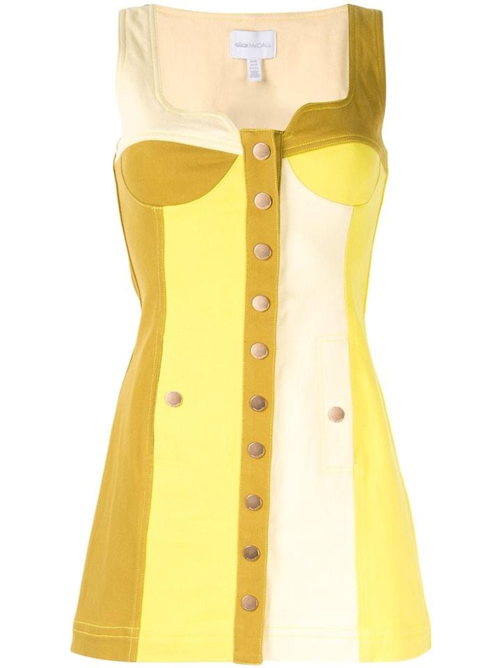 Alice Mccall Chelsea Hotel Colour-block Mini Dress - Yellow