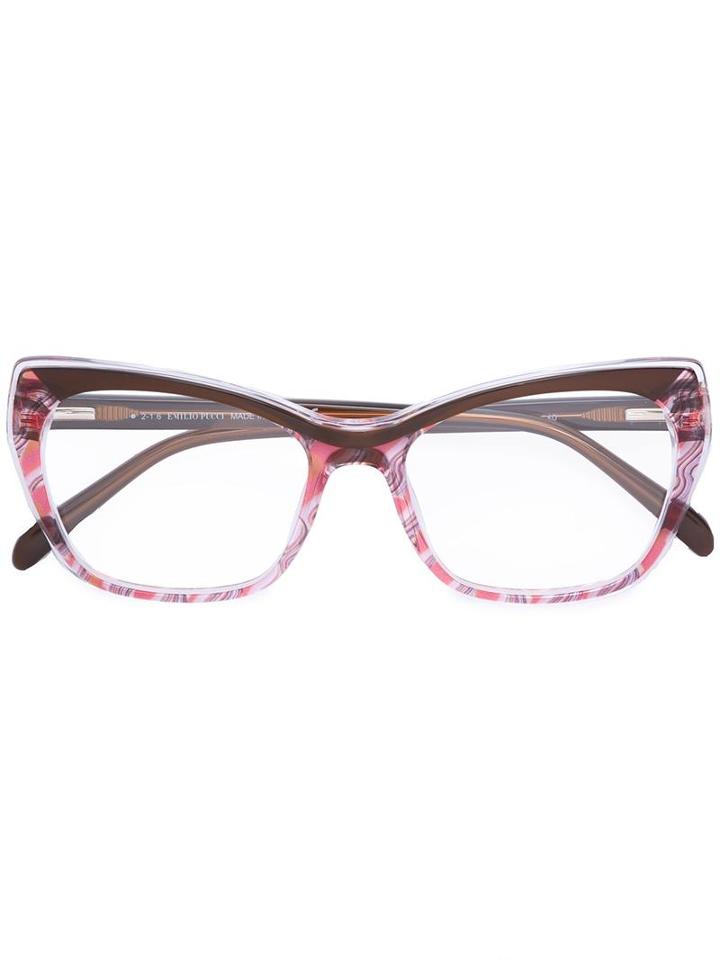 Emilio Pucci Cat Eye Glasses, Pink/purple, Acetate