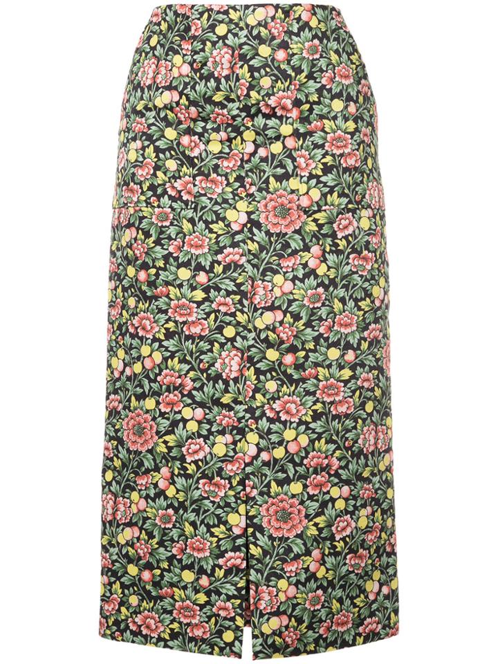 Astraet Floral Print Skirt - Multicolour