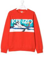 Kenzo Kids Teen Frozen Sweatshirt - Yellow & Orange